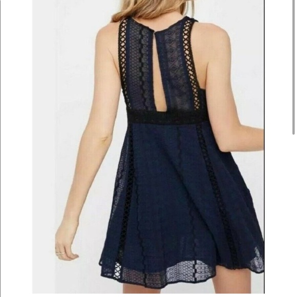 FINAL DAY! NWT Free People Wherever You Go Embroidered Crochet Mini Dress in - Picture 2 of 15